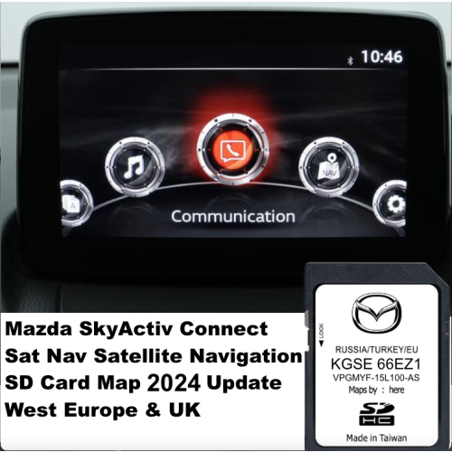 (MODELS 2015-2022 -ONLY WITH THIS TYPE OF SCREEN) Latest maps for Mazda 2,3,6,MX5, CX3,CX5,CX9,CX80