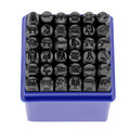 36pcs 6mm Carbon Steel Letter Number Stamp Set for Metal Wood Leather