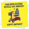 Funny Birthday Card for Men – Old Man Birthday Card with Mobility Scooter Joke, Ideal Dad Birthday Card or Male Birthday Card, Made in UK