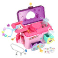 FUNLOCKETS Secret Jewellery Box with Voice Message Recorder, Jewellery Box for girls with secret compartments containing jewellery to make. Gifts for