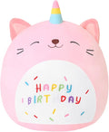 Cat Plush Pillow 10" Cute Birthday Plushies Kawaii Unicorn Plush Toys Gifts for Kids 25CM
