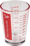 Tala Glass Midi Measuring Cup, 100ml, Measures in ml, Tbsp, TSP & Fl oz, Small Glass Measuring Jug for Liquids & Dry Goods, Easy-to-Read, Dishwasher Safe
