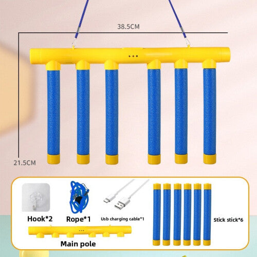 (Blue) Challenge Reflex Kids Falling Sticks Game Toy Hand Eye Coordination Training Prop