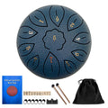 (Navy Blue) 11 Tone 6 Inch C Tone Steel Tongue Drum Musical Instruments