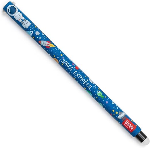 Legami Erasable Gel Pen, Thermosensitive Ink, 0.7 mm Tip Diameter, 15 cm Length, Black ink
