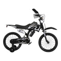 (Black, 12 inch) Kids Moto Bike Bicycle Boys Girls MOTORCROSS