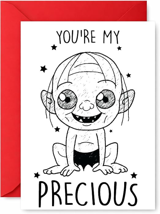 Funny Card For Boyfriend Girlfriend Or Partner You’re My Precious Cute Humour Love Card C400