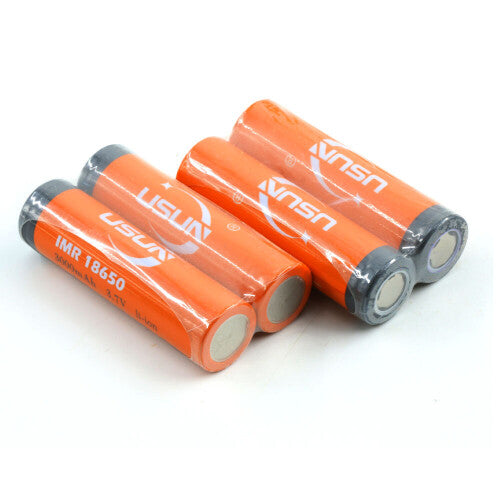 4x 3.7V 3000mAh 18650 Rechargeable Li-ion Battery Flat Top for Flashlight