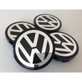 VW 55mm Alloy Wheel Centre Caps, Set of 4 for Golf/Jetta/Passat/Beetle - 6N0 601 171