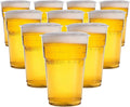 Pack of 50 Clear Plastic Full Pint Glasses – 660ml Disposable Drinking Cups – Recyclable Plastic Tumblers for Parties, Events, BBQs, Catering, Weddings, Outdoor & Everyday Use