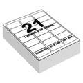 (21 Per A4 Sheet - 63.5 X 38.1 mm - L7160 - Avery, 100 Sheets) A4 Sheets White Address Sticky Shipping Labels A4 Stickers Printer Self Adhesive