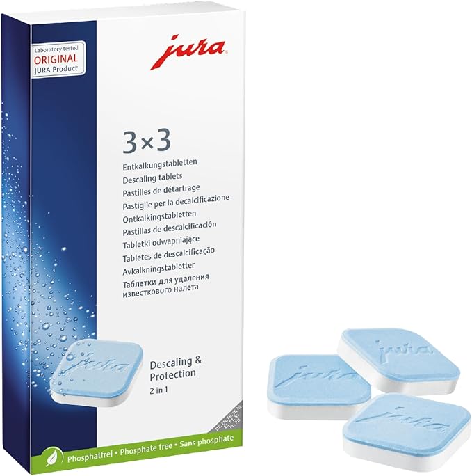 Jura Decalcifying Tablets 3x3 (9 pieces)
