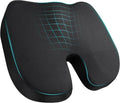Memory Foam Seat Cushion, Ergonomic Coccyx Cushion for Tailbone Discomfort, Relief Coccyx & Hemorrhoid Stress Seat Cushion for Office Chair, Car, Travel, Long Sitting, Gaming
