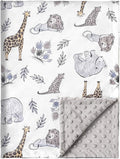 Baby Blanket Newborn Gifts, Soft Plush Blankets with Dotted Backing, Oeko-tex100, Essentials for Unisex, Toddlers, Boys Girls 75x100cm (Lion)