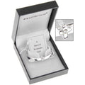 Equilibrium Silver Plated Christening or New Baby Bangle (6780)