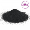 vidaXL Aquarium Sand Natural River Sand Substrate Aquarium Gravel 25 kg Black