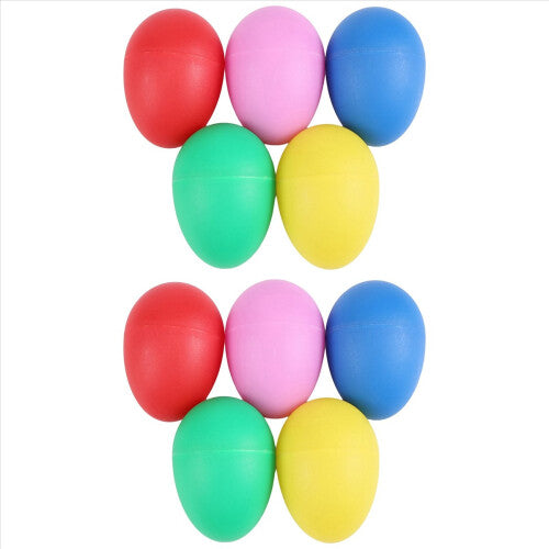 10Pack Plastic Percussion Musical Instrument Toys Egg Maracas Shakers