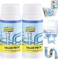 2PCS Powerful Sink Foaming Sink and Drain Cleaner,Wild Si/nk and Dra/in Cleaner,Drain Clog Remover,Powerful Pipe Dredging Agent,Pipe Dredge Deodorant,Dr/ain Unblocker Liquid Heavy Duty for Bathroom