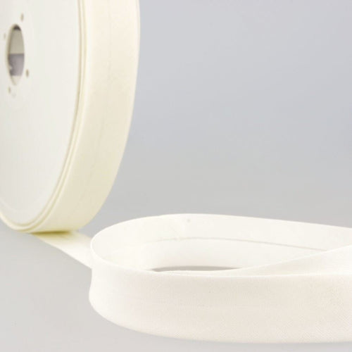 Stephanoise 20mm Off-White Polycotton Bias Binding Tape - 2cm Wide, Per Metre - S304D000\251