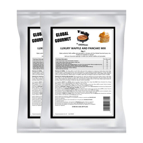 (2kg Waffle Mix) Global Gourmet Luxury Waffle and Pancake Mix