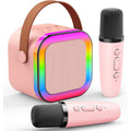 Dislocati Karaoke Machine 2 Microphones, Birthday Gifts for Girls Toys Age 3-15 Year Old Girls Gifts Kids Microphone Toys for 3-12 Year