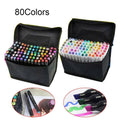 Markers Set 80 Colours Art Pens Graphic Drawing Dual Tip Pen