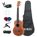 26 Inch Ukelele Tenor Sapele Acoustic Guitaar Mini Hawaii Full Kits Uk