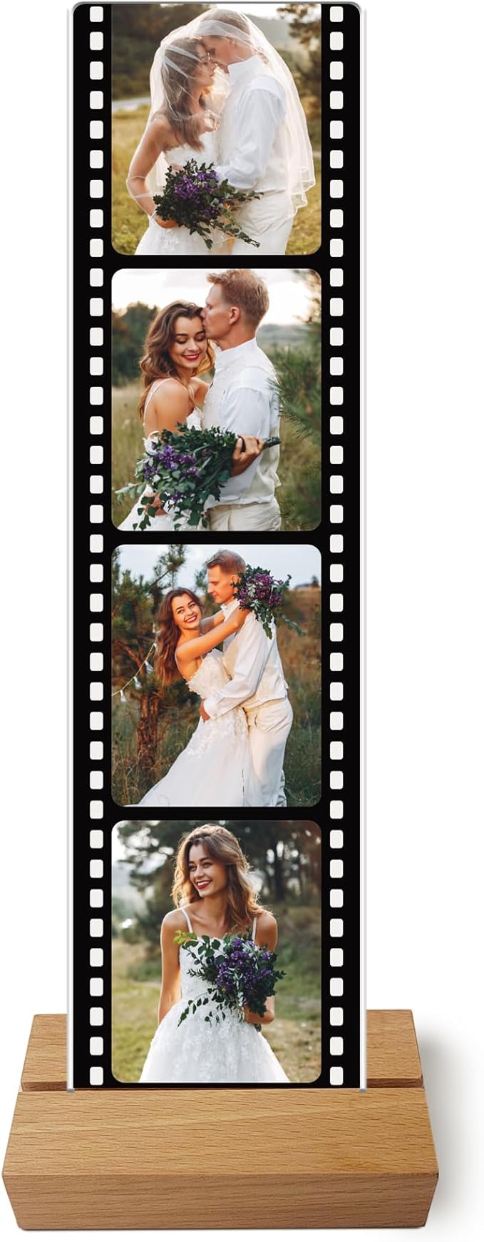 Personalised Photo Gifts Picture Frame Plaque Sign Custom Film Wedding Anniversary Christmas Valentines Gifts for Him Her Personalised Gift for Women Men (Design 1)