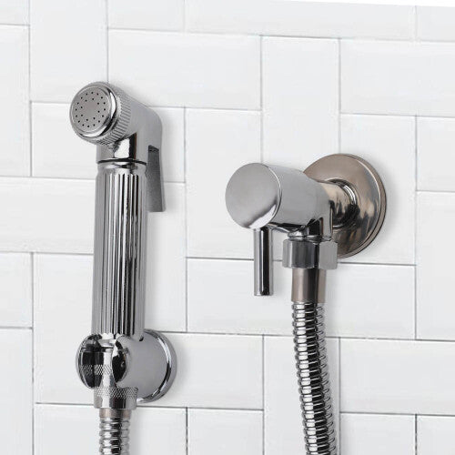 Chrome Bidet Spray Bathroom Muslim Shataff Shower Toilet Brass Kit