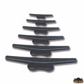 (225mm) Trem Black Nylon Boat Cleat with Open Base