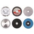 6-Piece 75mm Metal Cutting Discs for 10mm Bore Angle Grinders - Saw Blade Kit for Ceramic Tile, Wood, Stone, Steel