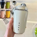 (White) 320ml Smeg Coffee Mug Stainless Steel Travel Water Bottle Insulated Cup 8 Colors