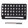 37Pcs Alphabet Punch Tool Set Incisive Punch