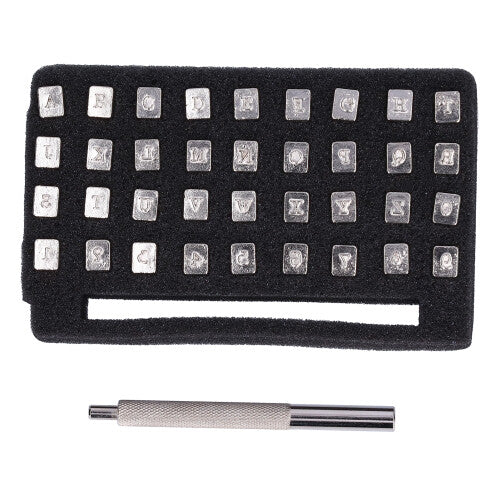 37Pcs Alphabet Punch Tool Set Incisive Punch