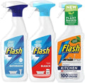 Flaash Cleaning Spray – Pack of 3 (500ml Each) | Bathroom, Bleach & Kitchen Cleaning Sprays | Powerful Stain, Grease & Germ Removal