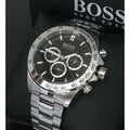 Hugo Boss Ikon 1512965 Men's Stainless Steel Black Dial Chronograph Watch