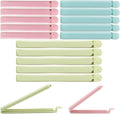 15 Pieces Food Clips, Plastic Food Bag Clips Reusable Bag Clips for Food Storage Colorful Sealing Clips for Snack, Coffee, Home, Kitchen, Travel, Camping (4.7inch, 5.9inch)