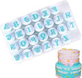 26 PCS Alphabet Cookie Cutter Letters Fondant Cake Decorating Icing Cutters A-Z for Wedding Birthday Christmas Baby Shower Party Cake Decoration