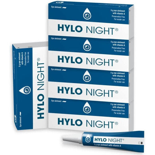 Hylo Night- Vitamin A - Eye Ointment 5g - Pack of 5