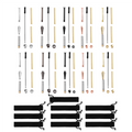 Slimline Pen Kit for Wood Turning 10 Pack with Multiple Finishes 7mm Twist