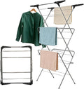 Aspect 3 Tier Folding Clothes Airer 20m Space For Laundry, With Extra Wings Clothes Drying Rack, Indoor & Outdoor Non-Slip Feet & Corner, Foldable Drying Rack, Lightweight, Space Saving Rack