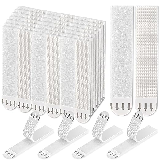 22 Pairs(44 Strips) Heavy Duty Picture Hanging Strips, Picture Canvas Hanger No Nails, Damage Free Adhesive Mounting Strips for Pictures and Photos Frame Hanging, 19 * 92mm