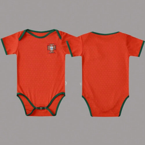 (2526 Portugal Y main, Size 9 (5-12 months)) Miami pink baby football jersey Brazilian Neymar baby crawling clothes Argentina Messi baby jumpsuit
