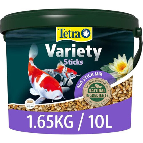 TETRA Pond Fish Food Variety Sticks 1.65kg biologically balanced for pond fish (Package may vary)
