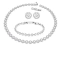 (JH00002) High Quality Original Women's Necklace, Bracelet and Earrings Set, Angelic Square Series Jewelry Set, Fit Original Brand Suitable for Holiday Gifts
