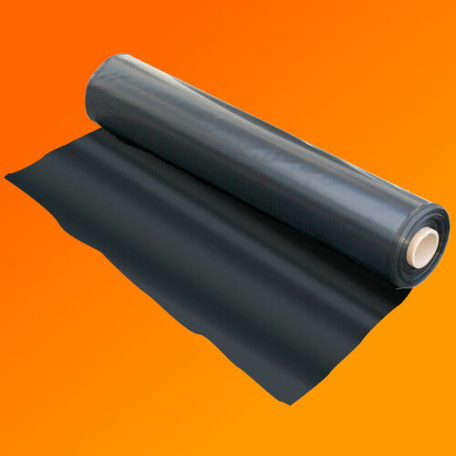 4M X 50M 250G Black Heavy Duty Polythene Plastic Sheeting Garden Diy Material