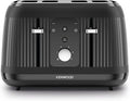 Kenwood Dawn Toaster, 4 Slot Toaster, Reheat, 5 Browning Settings, Defrost and Cancel Functions, Pull Crumb Tray, TFP09.000BK, 1800W, Midnight Black
