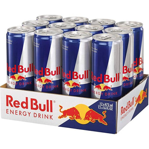 Red Bull Energy Drink, 473 ml, Pack of 12