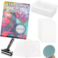 Reusable Gel Printing Plate - 8x10In with Rubber,for Card Making, Arts and Crafts,Scrapbooking Journaling