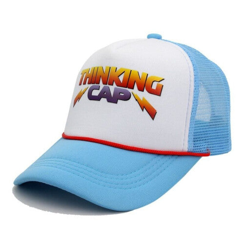 (Blue) Stranger Things Baseball Cap Trucker Hats Mesh boy Hat Unisex Adjustable Cap